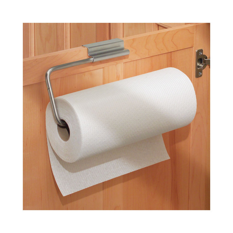 Stainless steel wall best sale mounted paper towel holder